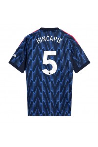 Arsenal Piero Hincapie #5 Jalkapallovaatteet Vieraspaita 2025-26 Lyhythihainen